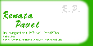 renata pavel business card